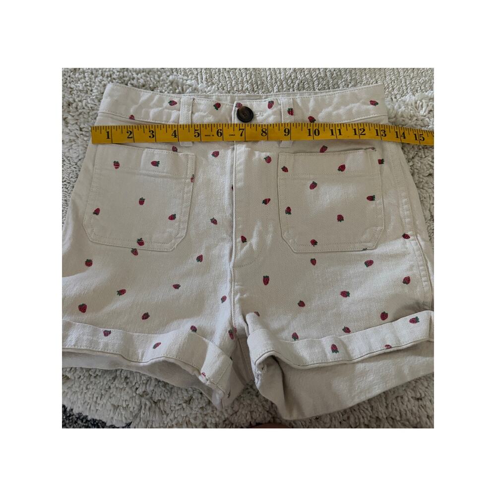 Madewell Emmett Shorts in fresh strawberries size 24 - Picture 8 of 8